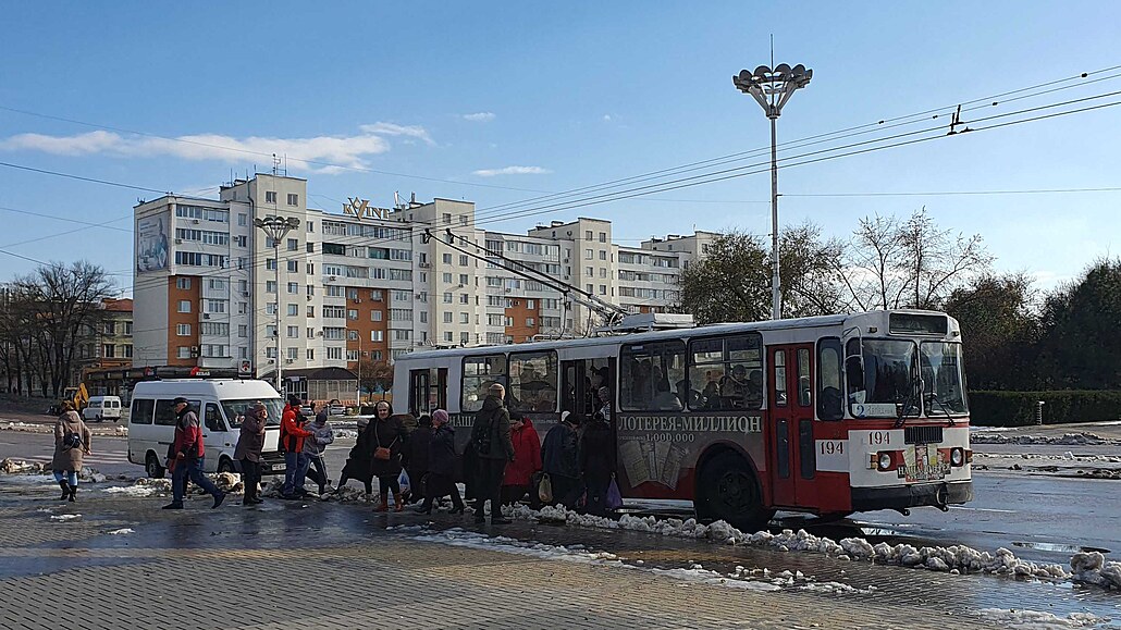 Z ulic Tiraspolu, hlavního m�sta samozvané Podn�sterské republiky.