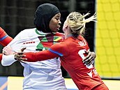 Veronika Malá a Fanta Diagouragaová z Konga.