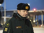 Zástupce velitele laponské pohraniční stráže podplukovník Ville Ahtiainen poté,...