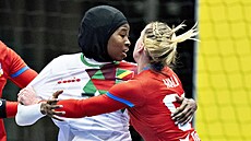 Veronika Malá a Fanta Diagouragaová z Konga.