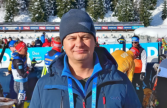 Bohdan Bratkov, léka ukrajinského biatlonového týmu.