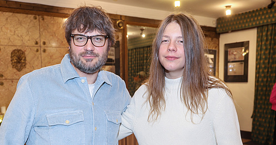 Petr Svoboda a jeho syn Sonny Ferdinand Svoboda (Praha, 6. prosince 2023)