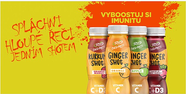 Vyboostuj si imunitu s Rio Cold Press ginger shoty