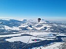 Zimní pelet Tater v horkovzduném balonu