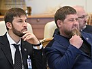 Hlava ruské eenské republiky Ramzan Kadyrov bhem uvítacího ceremoniálu pro...