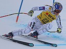 Ester Ledecká projídí tratí super-G ve Svatém Moici.