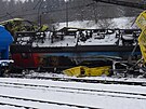 Z havarovan�ch vlak� v �esk� T�ebov� zbyla jen hromada �rotu