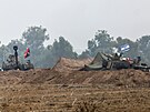 Izraelská dlostelecká jednotka operuje na hranici s Gazou uprosted...