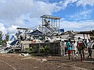 Následky výbuchu v prmyslové zón na hlavním ostrov Mahé na Seychelách. (7....