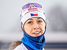 Jessica Jislová v cíli sprintu v Östersundu.
