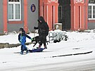 Hustá snhová peina pokryla Ústí nad Labem. (2. prosince 2023)