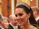 Princezna Kate na recepci pro diplomaty v Buckinghamském paláci (Londýn, 5....