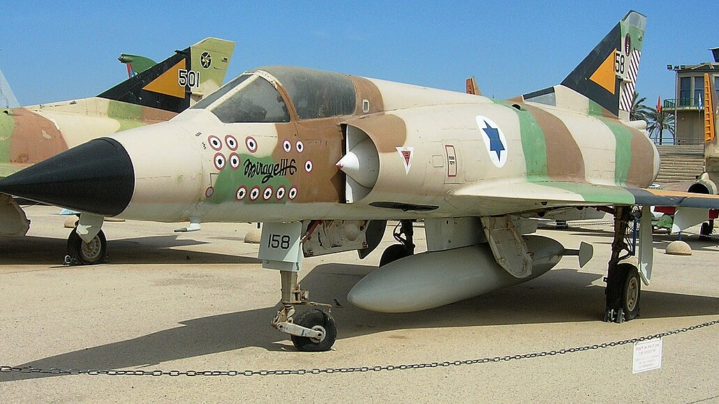 Dassault Mirage IIICJ v muzeu izraelského letectva