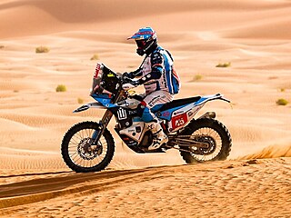 David Pabika bhem Rallye Dakar