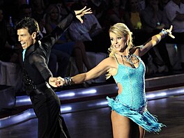 Iveta Bartoová a taneník Marek Chren v souti Let's Dance III (Bratislava,...