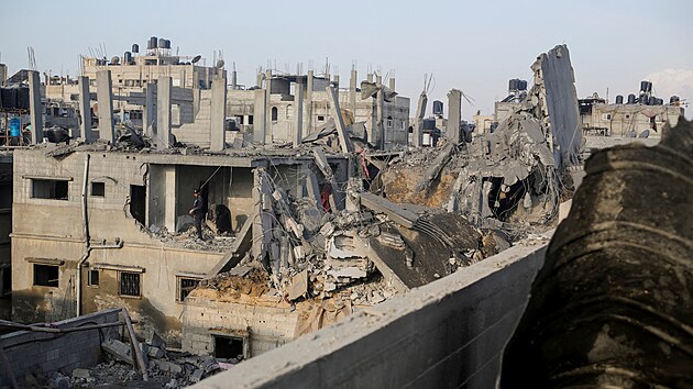 Nsledky boj v Chn Jnisu na jihu Psma Gazy (6. prosince 2023)