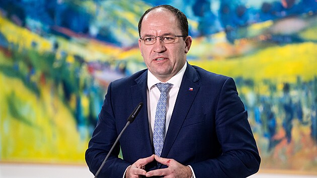 Tiskov konference ministra zemdlstv Marka Vbornho po jednn se zstupci obchodnch etzc. (4. prosince 2023)