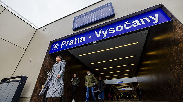 Slavnostn oteven vlakov stanice Praha-Vysoany po rekonstrukci (7. prosince 2023)