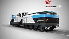 Malý brusný vlak CZ LOKO s designem Tomá�e Tane�ka.