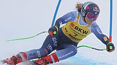 Italka Sofia Goggiaová na trati super-G ve Svatém Mo�ici