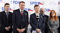 Kandidátku SPD a Trikolory do evropských voleb povede ekonom Petr Mach (na...