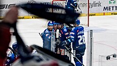Rytíi Kladno - HC Energie Karlovy Vary, hokejová extraliga. Domácí slaví druhý...