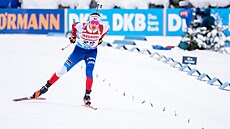 Joná Mareek ve sprintu v Hochfilzenu.