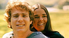 Ryan O'Neal a Ali McGrawová pi natáení Love Story v roce 1970