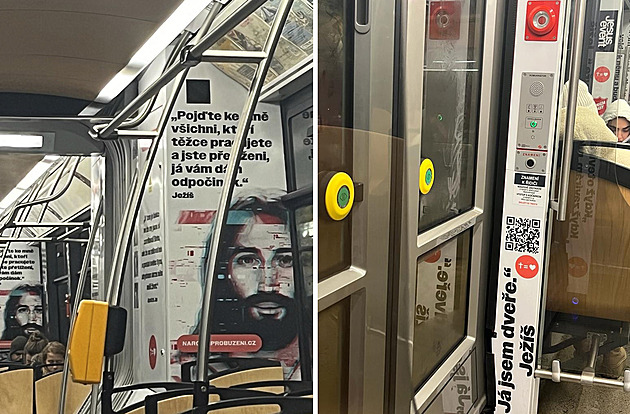 Tramvaj s Ježíšem budí rozpaky. I taková reklama je v pořádku, říká DPP