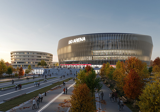 Start stavby největší hokejové arény světa se blíží, k Cihelně najelo obří rypadlo