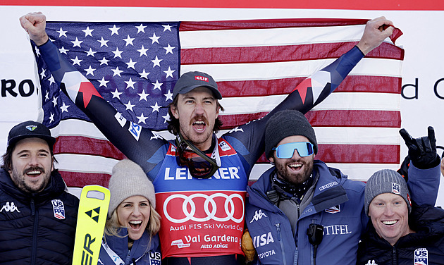 Bennett nečekaně ovládl sjezd ve Val Gardeně, překvapil i dvacátý Zabystřan