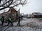Následky ruského útoku v Kyjev (11. prosince 2023)
