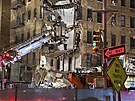 V newyorském Bronxu se zhroutily dv stny estipatrového rohového domu z roku...