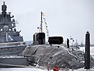 V lodnici Sevma ve mst Severodvinsk se koná slavnostní odhalení ruské...
