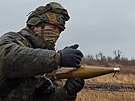 Výcvik ruských voják z 9. motostelecké brigády v samozvané Doncké lidové...
