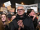 Na protestní akci dorazil také diplomat a bývalý ministr zahrani�ních v�cí Ivan...