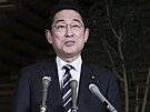 Japonský premiér Fumio Kiida hovoí o znaku, který oznauje slovo da. V...
