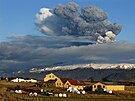 Velká erupce islandské sopky Eyjafjallajökull v dubnu 2010 chrlila do atmosféry...