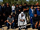 Izraelci se seli na pohbu Samera Fouada Al-Talalky, který byl omylem zabit...