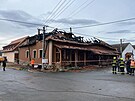 Poár zniil hlavní budovu restaurace Angusfarm v Sobsukách na Plzesku 23....