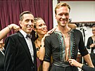 Zden�k Chlop�ík, Eva Adamczyková a Jakub Maz�ch v zákulisí StarDance XII...