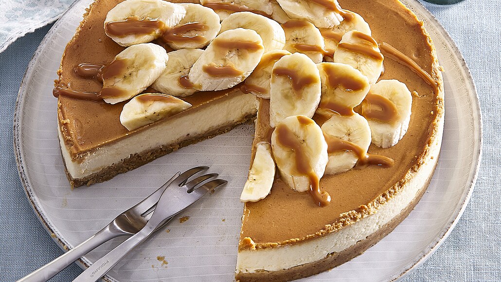 Banánový cheesecake