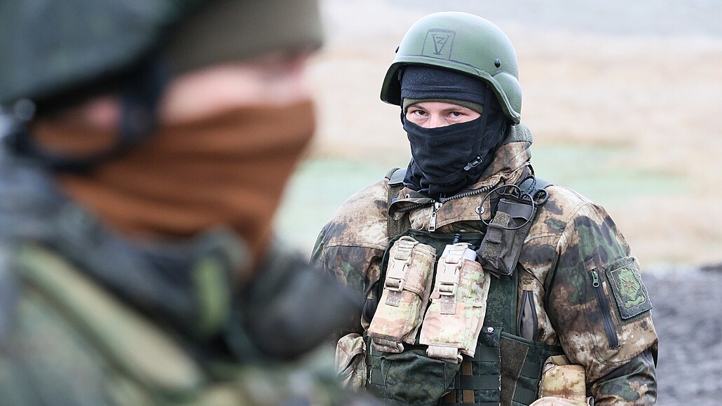 Výcvik ruských voják v samozvané Doncké lidové republice (11. prosince 2023)