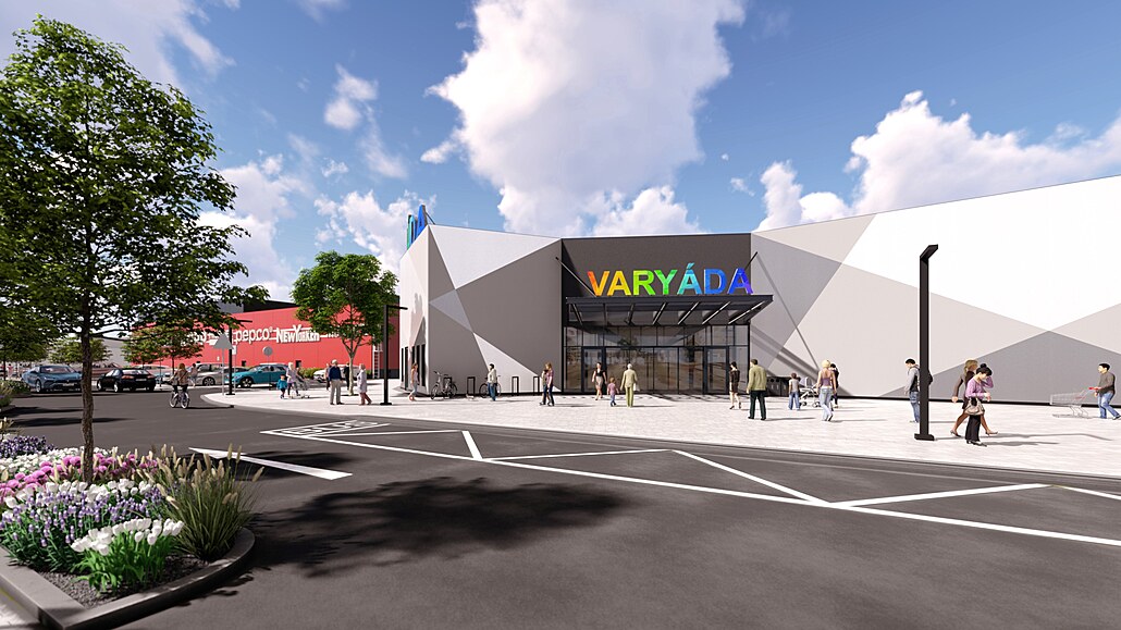 Takto by m�lo vypadat karlovarské centrum Varyáda po dostavb� a úpravách...