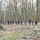 Policejn ptrac akce v Klnovickm lese (19. prosince 2023)