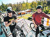 Teodor Ková na letoním Prague Bike Festu v praských Holeovicích.