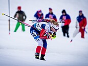 Markéta Davidová b�í sprint ve �výcarském Lenzerheide.