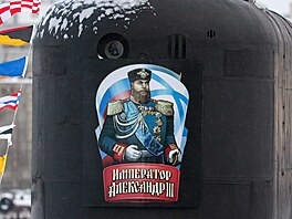 V lod�nici Sevma� ve m�st� Severodvinsk se koná slavnostní odhalení ruské...