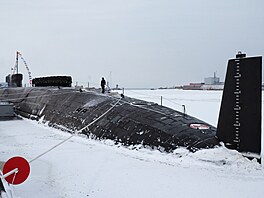 V lod�nici Sevma� ve m�st� Severodvinsk se koná slavnostní odhalení ruské...