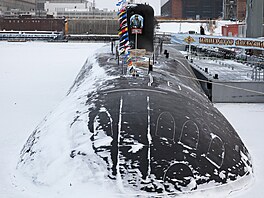 V lod�nici Sevma� ve m�st� Severodvinsk se koná slavnostní odhalení ruské...